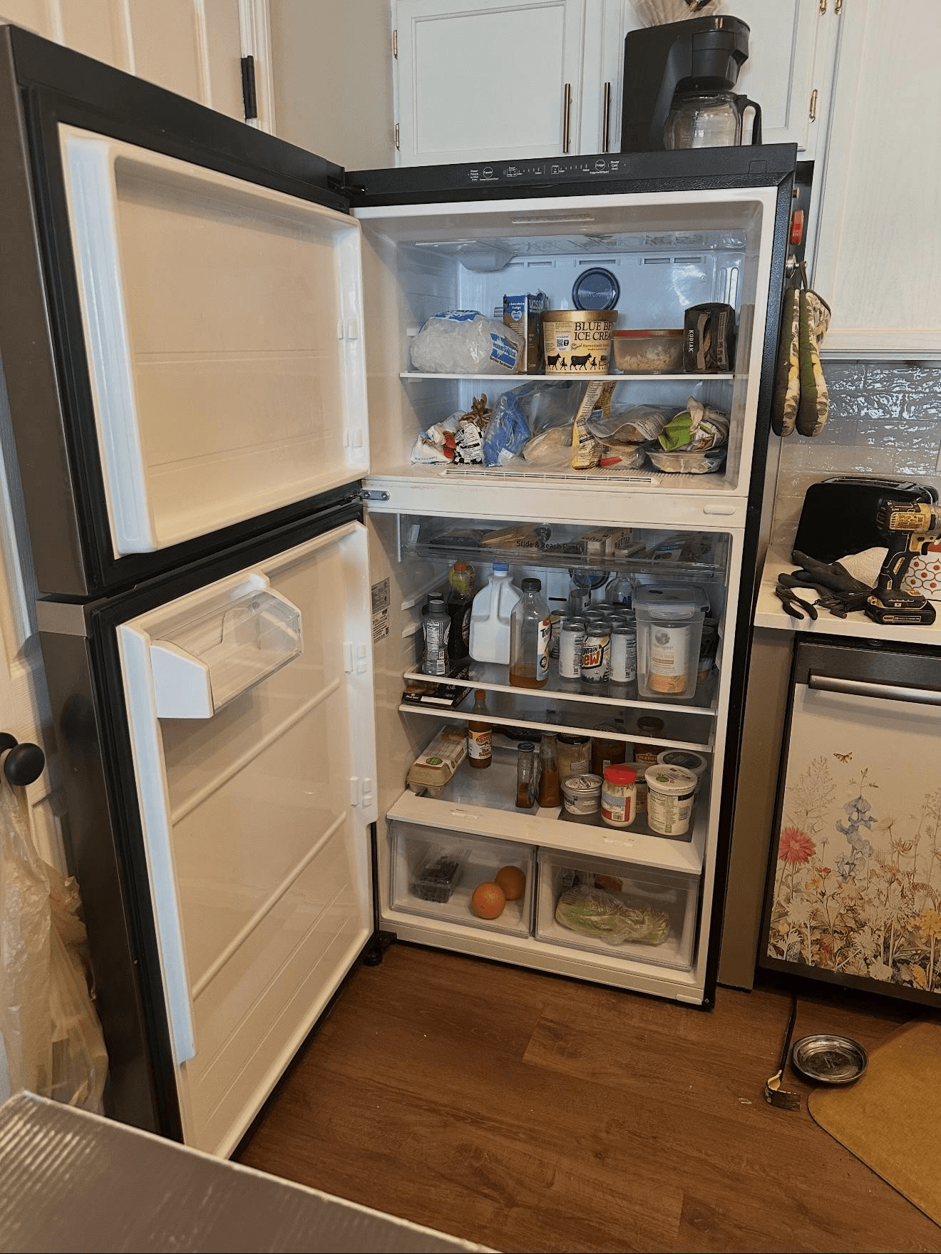 Fridge door swapped