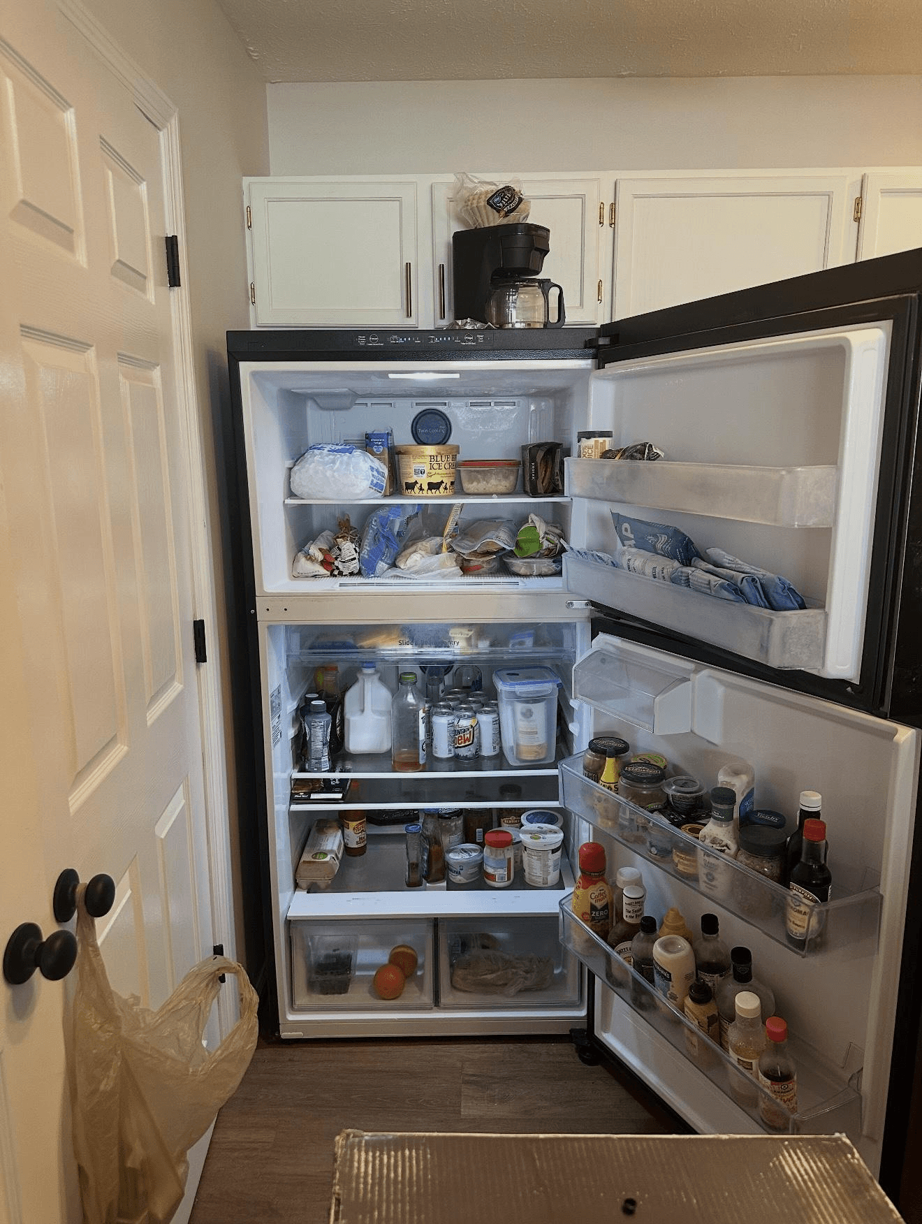 Fridge door before swap