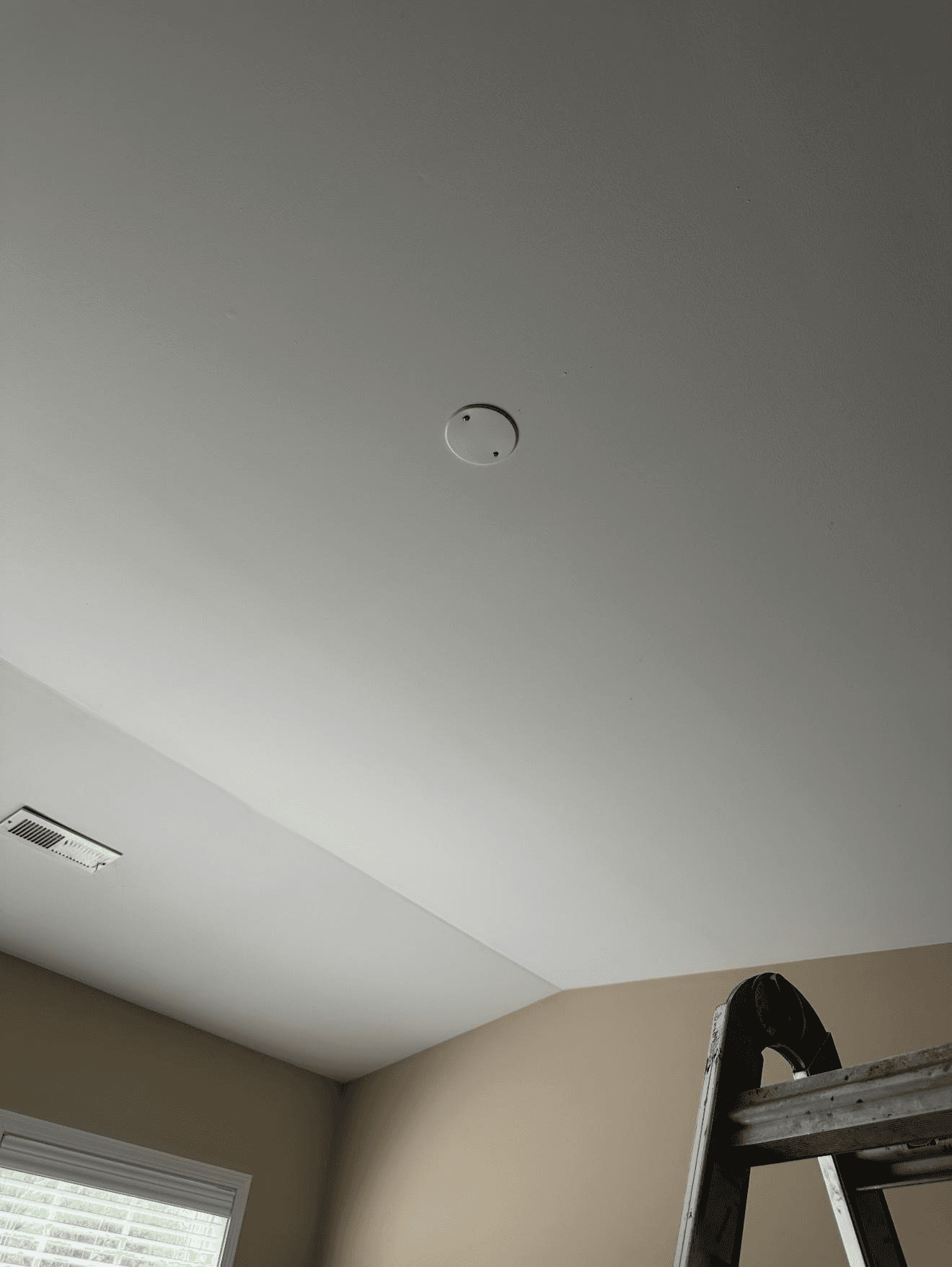 Ceiling fan before install